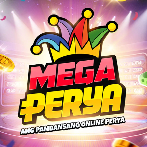 Download banner for the Mega Perya Android and iOS app